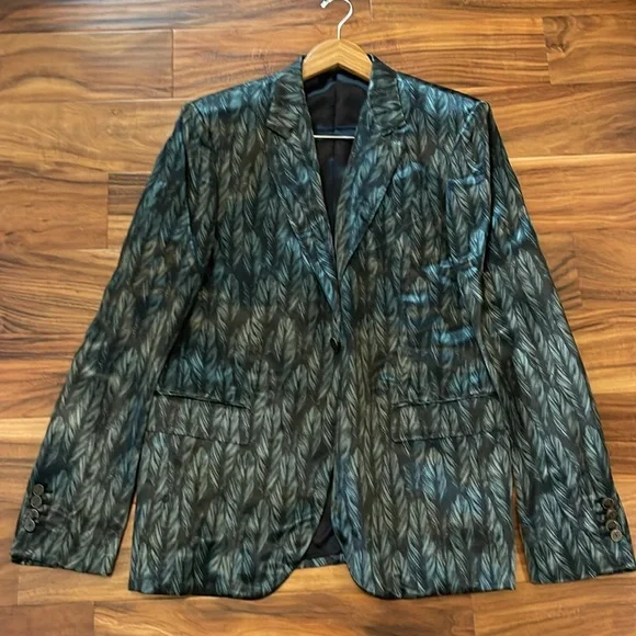 Givenchy Men's Black Patterned Blazer size 52 - Picture 3 of 7